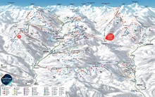 Skicircus Saalbach Hinterglemm ski trail map
